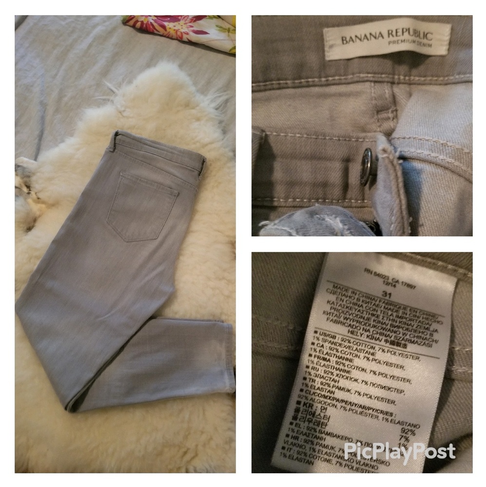 Banana Republic grey jeans